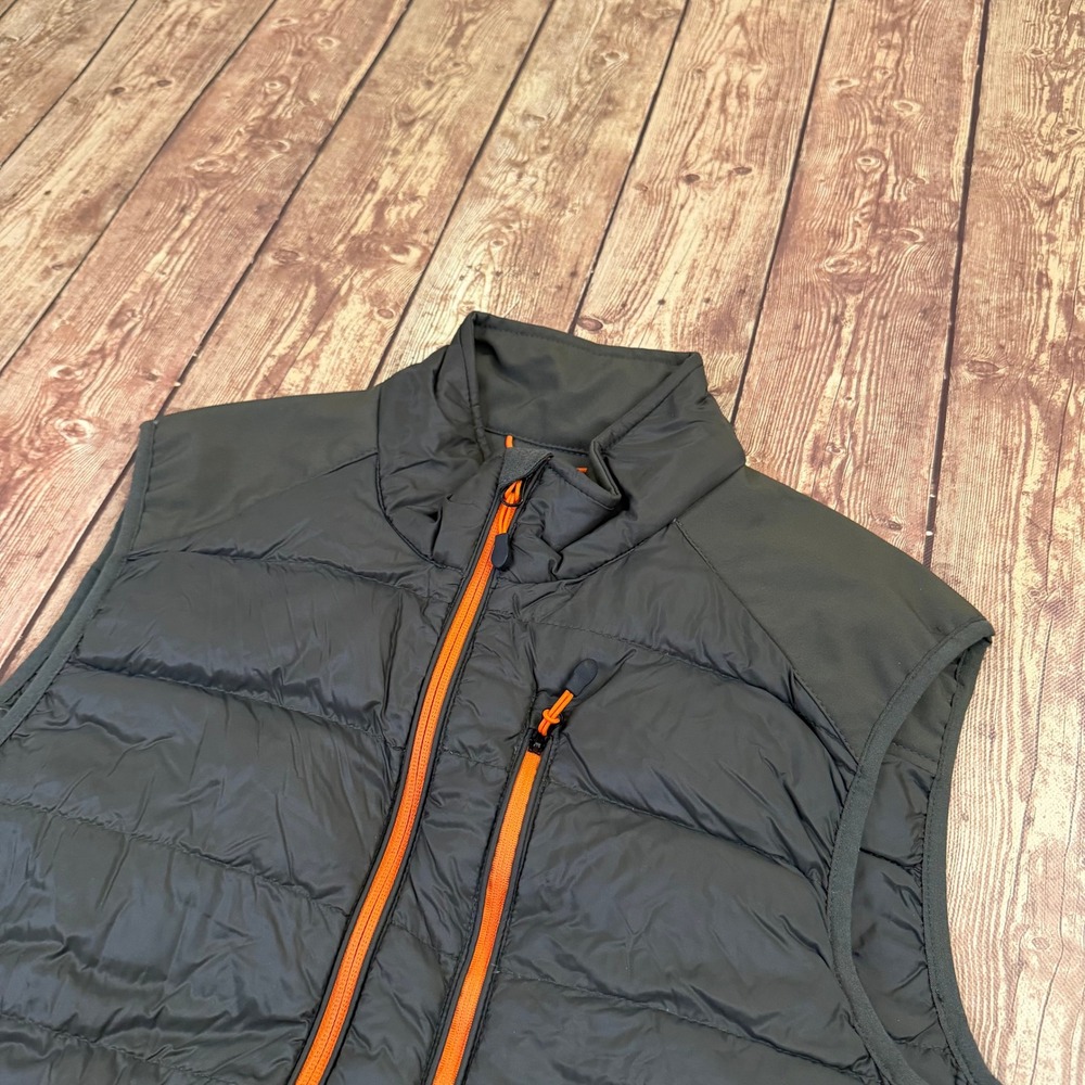 Propel Bass Engineered Puffer Vest Mens Medium Olive Green Down Insulated